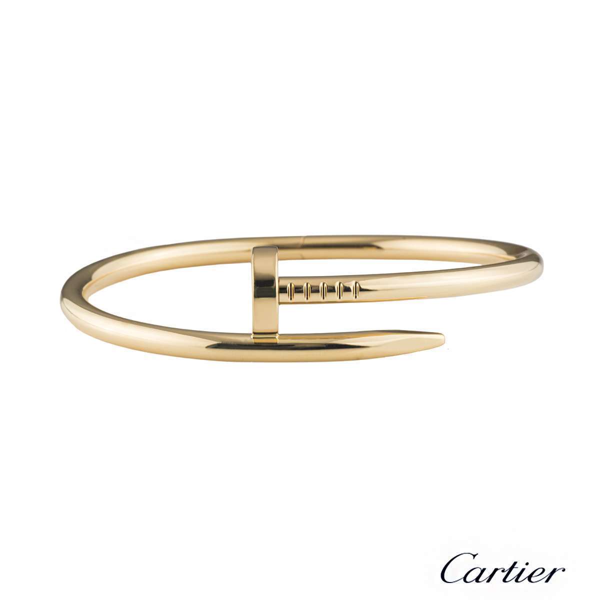 Cartier Juste Un Clou 18K Yellow Gold Large Model Size 18 Bracelet – The  Back Vault